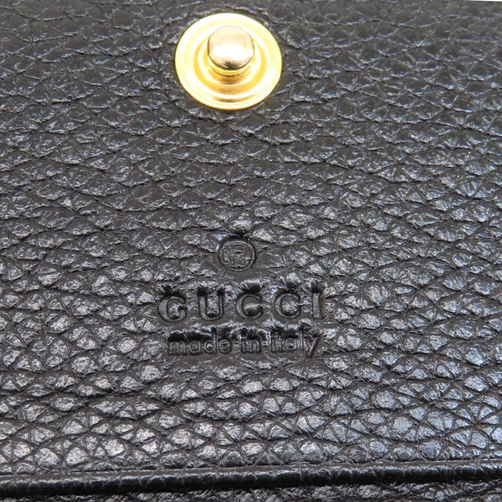 Gucci Zumi Bifold Wallet Chain Coin Purse Leather - Picture 8 of 9